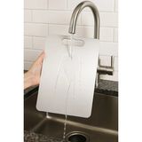 Berdina Home Paslanmaz Çelik Metal Tezgah Koruyucu Kesme Çelik Tahtası Hamur Açma Tezgahı 20X30 cm - 0 - 200 ml