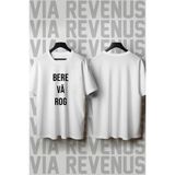 Bere Vă Rog Baskılı Geniş Kalıp %100 Pamuk Tshirt - Beyaz - XL
