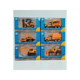 BEREKET PAZAR 6'lı Metal İş Makineleri Seti 1:64 - Dozer, Kamyon, Mikser, Kepçe, Forklift, Silindir - Dayanıklı Oyuncak İnşaat Araçları