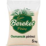 Bereket Pirinç Doğal Osmancık Pirinç 5 kg | Yerli Üretim | Temizlenmiş Seçilmiş Tane | Ideal Pilavlık Pirinç