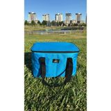 Bereketli Store 40 Litre Isı Yalıtımlı Buzluk Çanta | Piknik Kamp Plaj ve Outdoor Termos Çantası - Mavi - 40 lt
