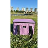 Bereketli Store 40 Litre Isı Yalıtımlı Buzluk Çanta | Piknik Kamp Plaj ve Outdoor Termos Çantası - Mor - 40 lt