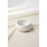 Bereketli Store Acar Yuvarlak Çizgi Detaylı Porselen Derin Kase | Çerezlik, Sosluk ve Sunumluk - Beyaz - 7,5x4 cm