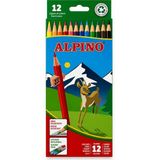 Bereketli Store Alpino 12 Renk Kuru Boya Kalemi Seti | Canlı Renkli Boyama ve Çizim Kalemleri - Çok Renkli