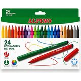 Bereketli Store Alpino 24 Renk Keçeli Kalem Seti | Canlı Renkli Boyama ve Çizim Kalemleri - Çok Renkli