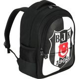 Bereketli Store Beşiktaş 1903 Logo Desenli Suni Deri Sırt Çantası | Çocuk Okul Çantası 25360 - Siyah