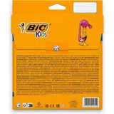 Bereketli Store Bıc Kids 24 Renk Kuru Boya Kalemi Seti | Canlı Renkli Boyama Kalemleri - Çok Renkli