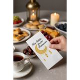Bereketli Store Desenli Ramazan Peçetesi/ Ramazan Için Ramazan Temalı Desenli Misafir Peçetesi