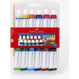 Bereketli Store Faber-Castell 12'li Guaj Boya Seti | Canlı Renkler Kutulu Resim Boyası - Çok Renkli
