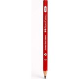 Bereketli Store Faber-Castell Jumbo Okul Kalemi Kurşun Kalem | Rahat Yazım ve Çizim Kalemi - Kırmızı