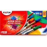 Bereketli Store Fatih 12 Renk Akrilik Boya Seti 12X12 ml | Profesyonel Boya - Hobi Boyası - Çok Renkli