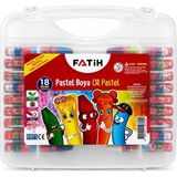Bereketli Store Fatih 18 Renk Çantalı Pastel Boya Seti | Taşıma Çantalı Boyama Seti - Çok Renkli