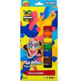Bereketli Store Nova Color 10 Renk Yüz Boyası | Çocuklar Için Eğlenceli Yüz Boyama Seti - Çok Renkli