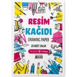 Bereketli Store Piano 24X34 cm Resim Kağıdı 20'li | Resim ve Boyama Kâğıdı - Beyaz