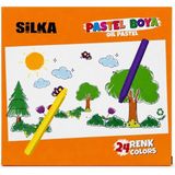 Bereketli Store Silka 24 Renk Pastel Boya | Canlı Renkler Boyama Seti - Çok Renkli