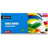 Bereketli Store Ufen 12 Renk Guaj Boya Seti | Canlı Renkler Resim ve Hobi Boyası - Çok Renkli