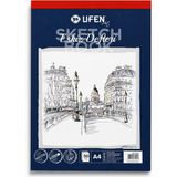 Bereketli Store Ufen A4 Eskiz Defteri 50 Yaprak | Çizim, Karalama ve Tasarım Defteri - Beyaz