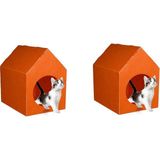 Bereks Plastik Kedi Evi Turuncu 2 adet yollanır