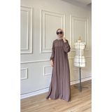 Berel Moda Hüma Ferace Koyu Vizon