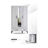 Beren 3 Kapaklı Dolap - Beyaz