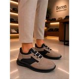 Beren Erkek Bej Hakiki Deri & Süet Detaylı Smart Casual Günlük Ayakkabı