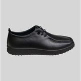 Beren Footwear 851 Kadın Hakiki Deri Lastik Bağcıklı Günlük Ayakkabı Siyah - Çok Renkli
