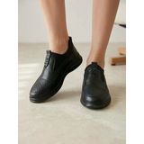 Beren Hakiki Deri Kadın Ayakkabı Ortopedik Taban Bağcıksız Comfort Casual Günlük Sneaker