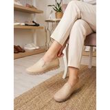 Beren Hakiki Deri Kadın Ayakkabı Ortopedik Taban Düz Slip-On Casual Comfort Ayakkabı