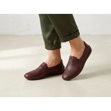 Beren Hakiki Deri Kadın Babet Ortopedik Taban Lazer Delikli Slip-On Comfort Ayakkabı