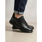 BEREN Hakiki Deri Siyah Erkek Sneaker Ortopedik İç Taban Konforlu Casual Günlük Ayakkabı 45 344-5