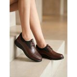 Beren Hakiki Deri Siyah Kadın Ayakkabı Ortopedik Taban Bağcıksız Comfort Casual Günlük Sneaker - 0-Kahverengi