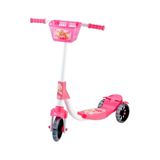 Beren Oyuncak Pembe 3 Tekerlekli Frenli Çocuk Scooter Barbie Figürlü (55 KG TAŞIMA KAPASİTELİ) 3+ Yaş 3