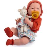 Berenguer Oyuncak Bebek 38 cm - Kiremit Hırka ve Kedili