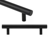 Beretta Mobilya Mutfak Dolap Dolabı Çekmece Kulpu Kulbu Mat Siyah Metal Kulpları (128 Mm-12.8 Cm)