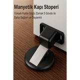 BERFİNO Manyetik Kapı Stoperi – Güçlü Mıknatıslı Kapı Tutucu | Delmeden Montaj, Çift Taraflı Bantlı (Robot Süpürge Uyumlu)