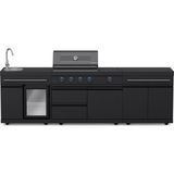 Berfmann Onyx 4+1 Gazlı Barbekü ve Buzdolabı Outdoor Mutfak (Standart Yan Ocak) - 2820 x 580 x 1200 mm