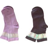 Berg - 2'li Soket Siyah Ve Pembe Renkli Çorap - Standart