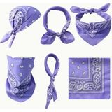 Berg Atelier Şal Desenli, Etnik Desen Bandana Seti - Standart - Turuncu