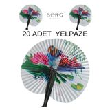 BERG ATELIER Yelpaze 20 adet Kına, Düğün Nişan Hediye Yelpaze