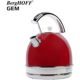Berghoff 7950020 Gem Retro 1.7L 2200 WT Yuvarlak Su Isıtıcısı - Kırmızı