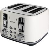 Berghoff Gem Concept 4 Dilim Ekmek Kızartma Makinesi – 1800 W, Çift Kontrol Paneli | Vanilya Krem - Ahşap - Bej - Siyah
