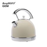 Berghoff Gem Retro 1.7L Yuvarlak Su Isıtıcısı - Vanilya Krem
