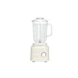 Berghoff Gem Retro 1500 W Masaüstü Blender – 1,5 L Cam Hazne, Titanyum Bıçak, Bakır AC Motor | Krem