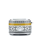 Berghoff Gem Royal Margery Siyah Sarı Desenli İki Dilim Ekmek Kızartma Makinesi