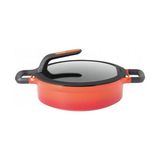 Berghoff Gem Stay Cool 28 cm Pilav Tenceresi Alüminyum Kaplama Turuncu Renkli Derin Tencere