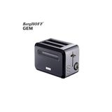 Berghoff GEM TITAN 1.7 Litre Parlak Gümüş Siyah İki Dilim Ekmek Kızartma Makinesi 7950070