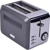 Berghoff Gem Titan 2 Dilim Ekmek Kızartma Makinesi – 980 W, Paslanmaz Çelik Gövde | Antrasit Gümüş - Renkli