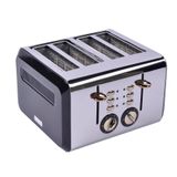 BergHOFF GEM Titan 4 Dilim Ekmek Kızartma Makinesi – 1960 W, Paslanmaz Çelik Gövde | Siyah Gold
