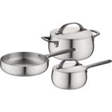 Berghoff Home Belly 5li Tencere Seti Smokey Siyah - Metalik Gri