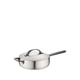 Berghoff Home Belly Füme Siyah Kapaklı Çelik Sote Tavası 24 Cm - Gri